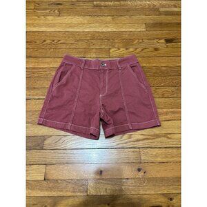 White House Black Market The 5” Short Stretch Shorts Size 8 Pink Stretch Cotton